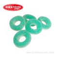 Mini ring blueberry fruit confectionary sour gummy candy